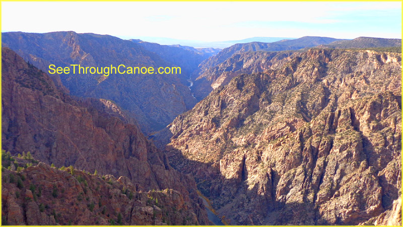 picture taken from the south rim of the Black Canyon