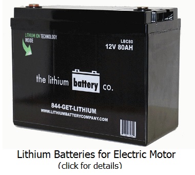 battery for canoeing motor